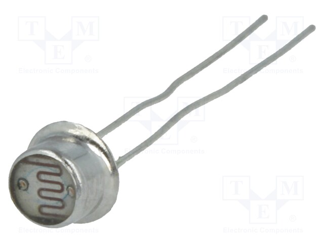 Photoresistor; 90mW; 5÷10kΩ; 540nm; Mounting: THT; 100VDC