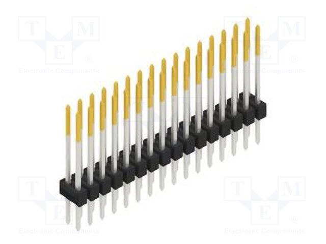 Connector: pin strips; pin header; male; PIN: 32; 2.54mm; THT; 2x16