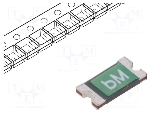 Fuse: PTC polymer; 500mA; Imax: 100A; Case: 1206; 0ZCJ