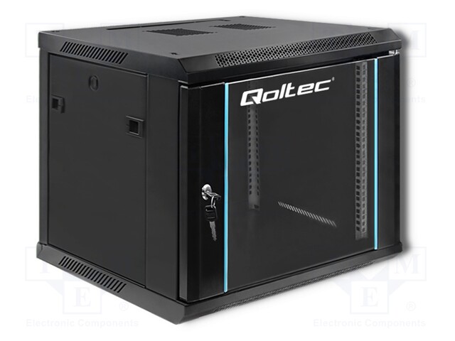 Enclosure: 19" standard; Standard: 19"; 9U; black; Y: 600mm; X: 600mm