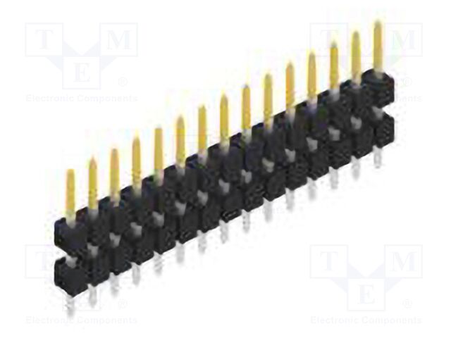 Connector: pin strips; pin header; male; PIN: 15; 2.54mm; THT; 1x15