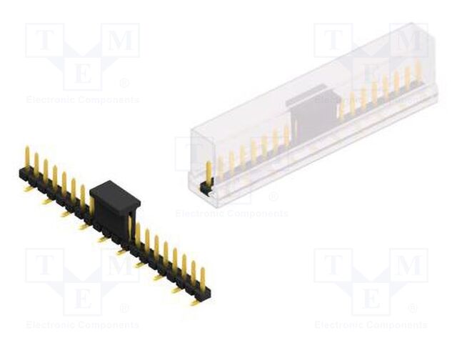 Connector: pin strips; pin header; male; PIN: 20; 2.54mm; SMT; 1x20