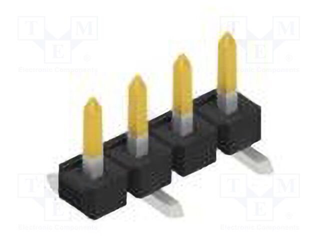 Connector: pin strips; pin header; male; PIN: 4; 2.54mm; SMT; 1x4