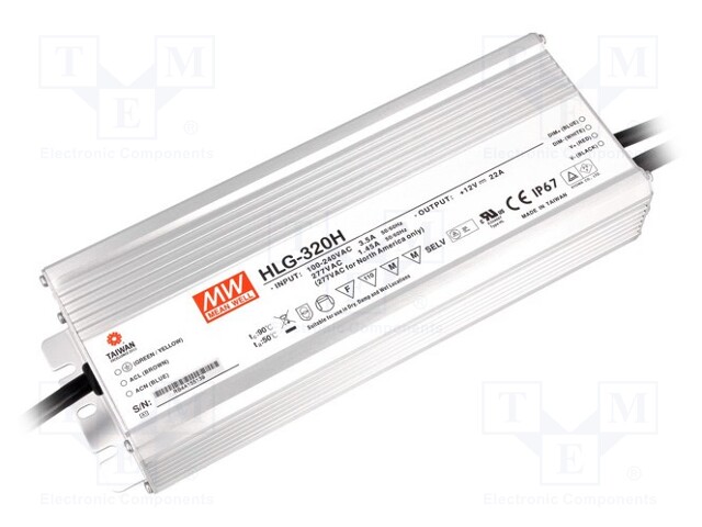 Power supply: switched-mode; LED; 320.4W; 36VDC; 8.9A; 90÷305VAC