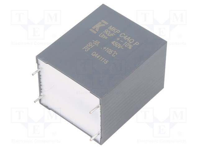 Capacitor: polypropylene; DC-Link; 90uF; ESR: 1.9mΩ; THT; ±10%