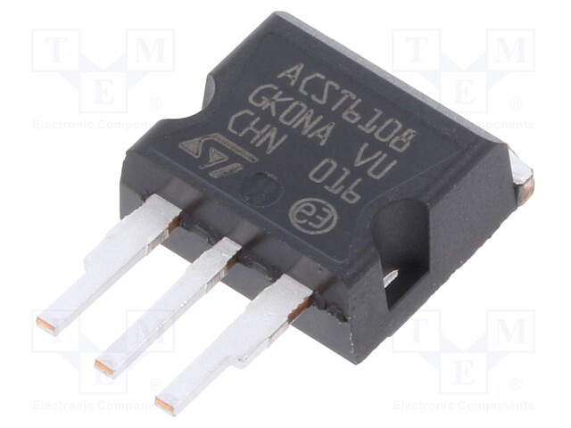 Triac; 800V; 6A; 10mA; THT; ASD™; tube; I2PAK; Number of switches: 1