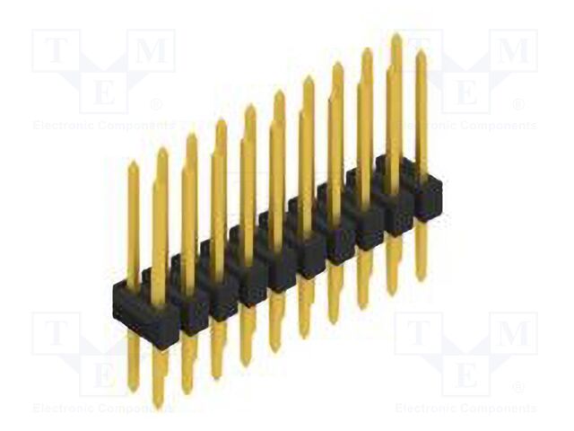 Connector: pin strips; pin header; male; PIN: 20; 2.54mm; THT; 2x10