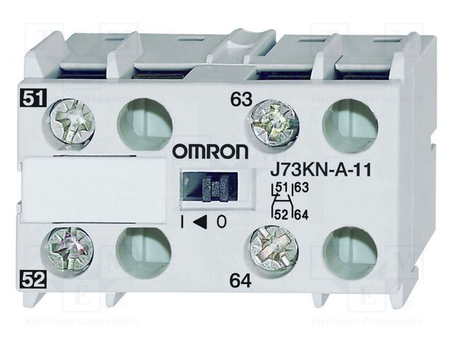 Auxiliary contacts; Leads: screw terminals; Contacts: NC x2