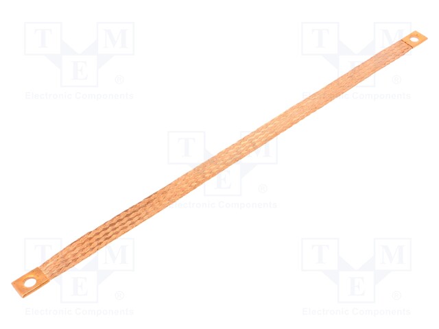 Braids; tape; 16mm2; Ø1: 9mm; Ø2: 9mm; L: 400mm