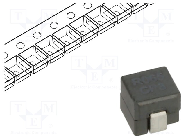 Inductor: wire; SMD; 65nH; Ioper: 40A; Isat: 20A; 4x4x4mm; -40÷125°C