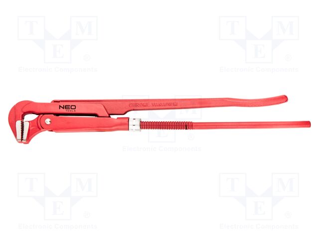Wrench; adjustable; 1.5"; Chrom-vanadium steel; 420mm; 90°