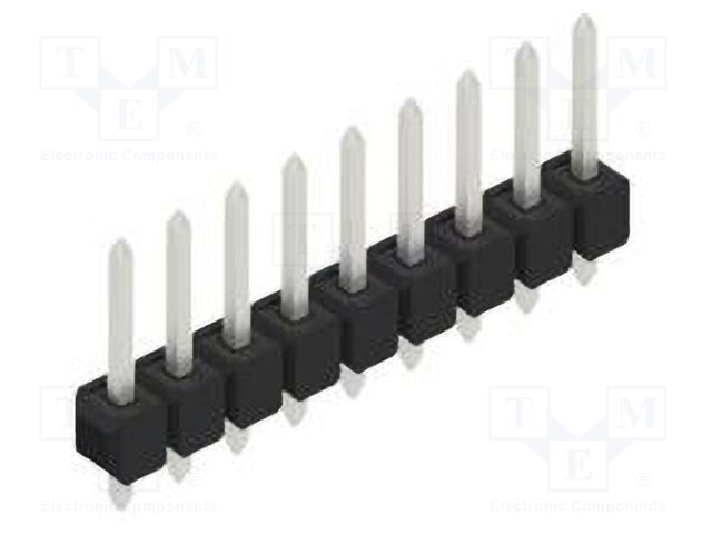 Connector: pin strips; pin header; male; PIN: 9; 2.54mm; THT; 1x9