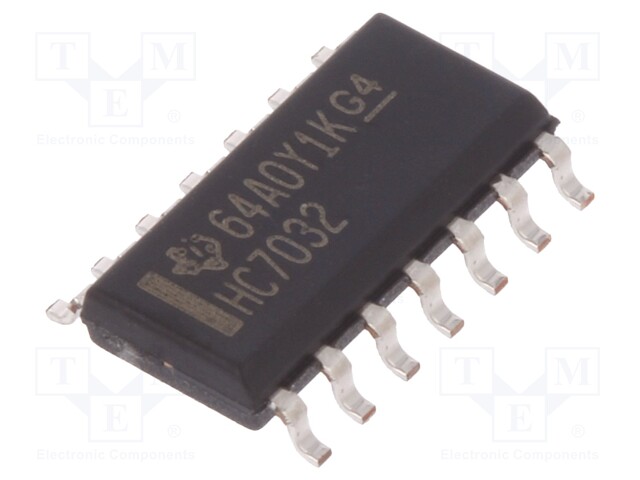 IC: digital; OR; Channels: 4; IN: 2; SMD; SO14; Series: HC; 2÷6VDC
