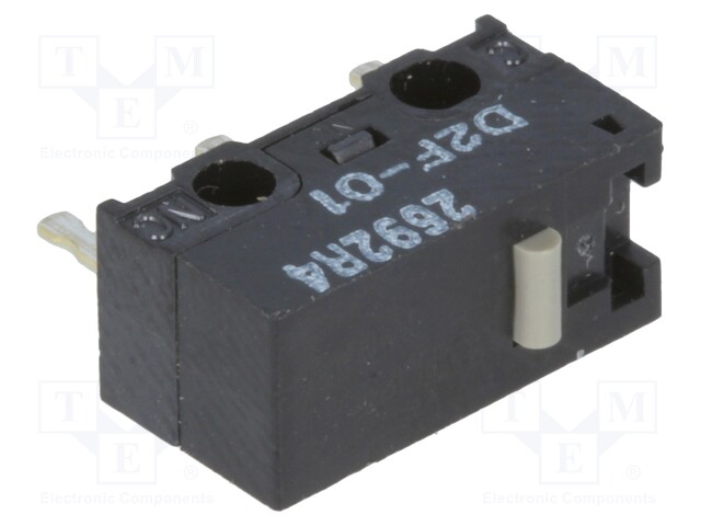 Microswitch SNAP ACTION; without lever; SPDT; 0.1A/30VDC; Pos: 2