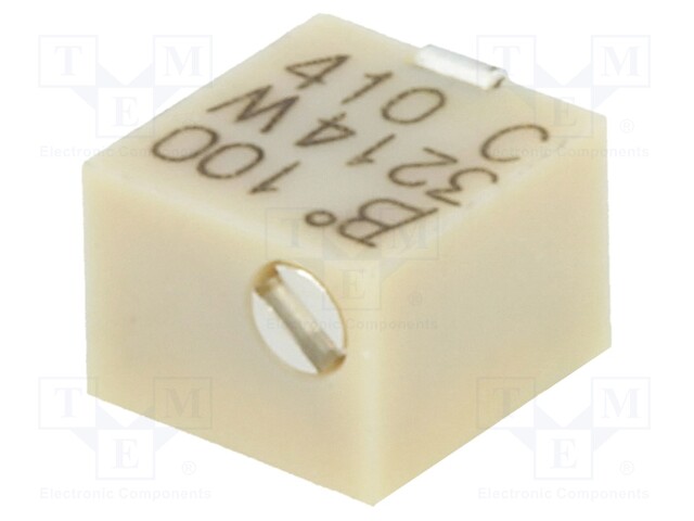 Potentiometer: mounting; vertical,multiturn; 10Ω; 250mW; SMD; ±10%