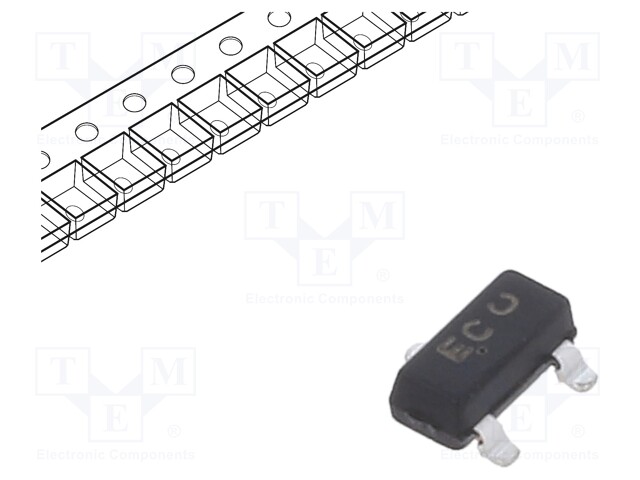 Transistor: NPN; bipolar; 32V; 800mA; 300mW; SOT23