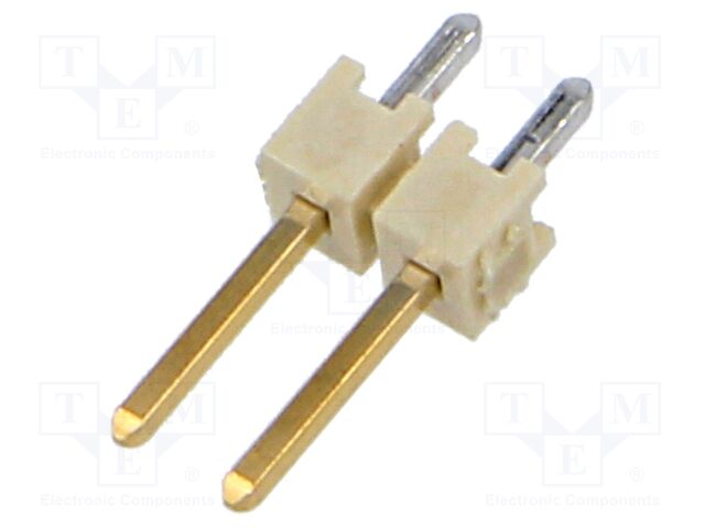 Connector: PCB to PCB; male; PIN: 2; 2.54mm; THT; socket; straight