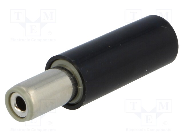 Plug; DC supply; female; 5,5/2,1mm; 5.5mm; 2.1mm; for cable; 9.5mm