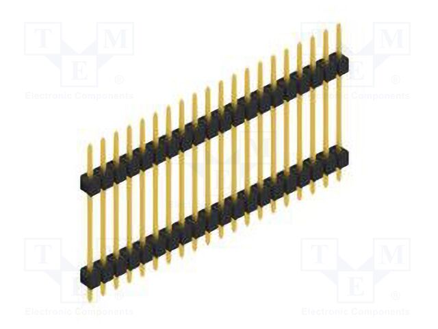 Connector: pin strips; pin header; male; PIN: 20; 2.54mm; THT; 1x20