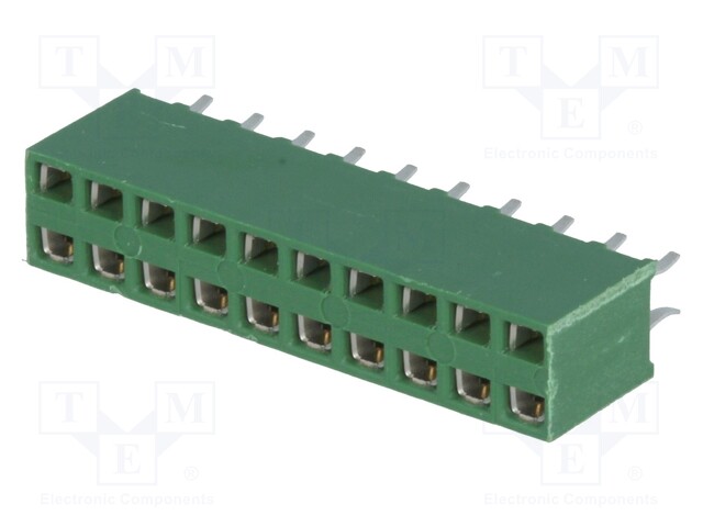 Socket; pin strips; HV-100; female; PIN: 20; straight; 2.54mm; THT