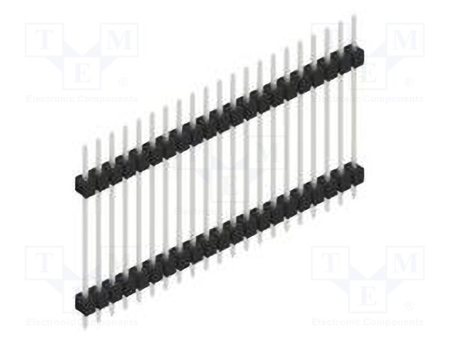 Connector: pin strips; pin header; male; PIN: 21; 2.54mm; THT; 1x21