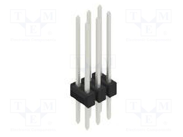 Connector: pin strips; pin header; male; PIN: 6; 2.54mm; THT; 2x3