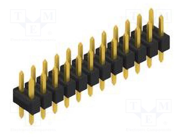 Connector: pin strips; pin header; male; PIN: 24; 2.54mm; THT; 2x12