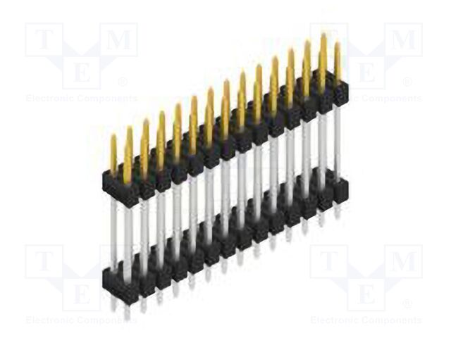 Connector: pin strips; pin header; male; PIN: 28; 2.54mm; THT; 2x14