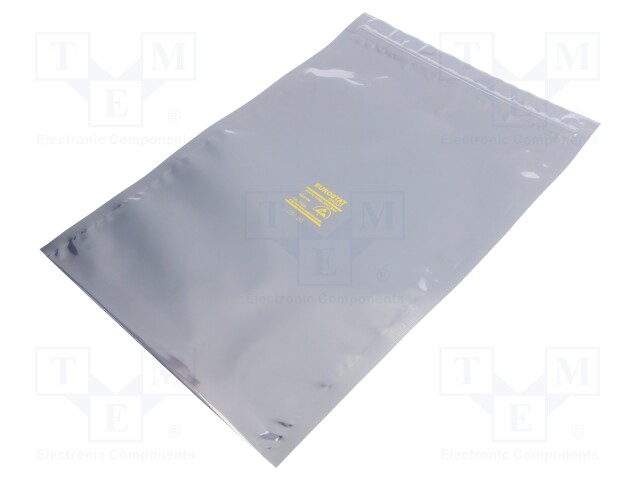 Protection bag; ESD; L: 305mm; W: 203mm; D: 76um; Features: self-seal