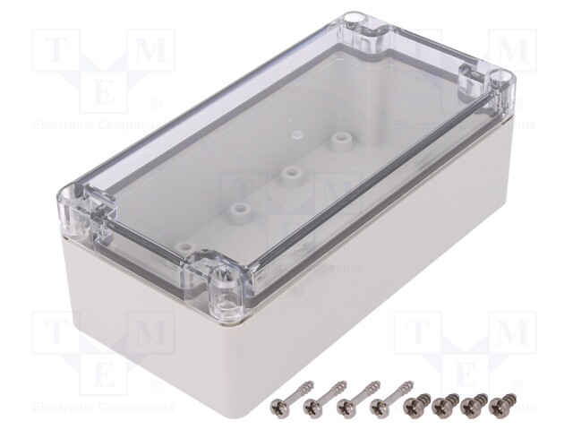 Enclosure: multipurpose; X: 80mm; Y: 160mm; Z: 55mm; EURONORD; grey