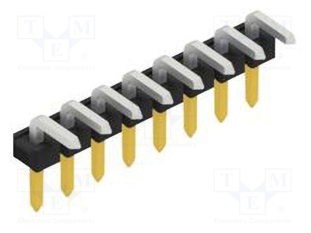 Connector: pin strips; pin header; male; PIN: 8; 2.54mm; THT; 1x8