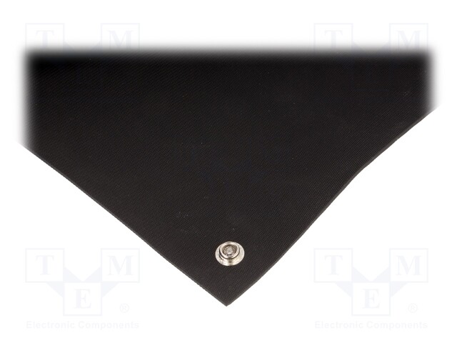 Bench mat; ESD; Dim: 700x500mm; D: 2mm; black; 0.001÷1MΩ; 130°C