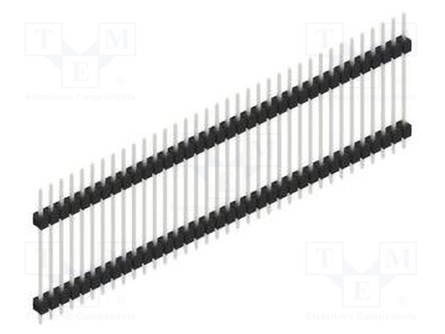 Connector: pin strips; pin header; male; PIN: 36; 2.54mm; THT; 1x36