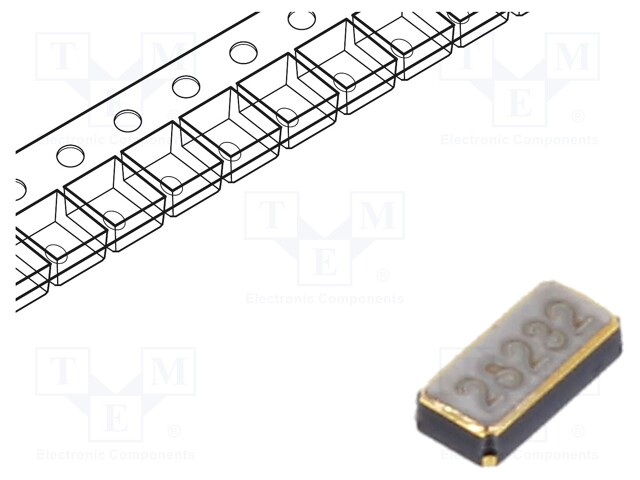 Resonator: quartz; 32.768kHz; ±20ppm; 12.5pF; SMD; 3.2x1.5x0.9mm