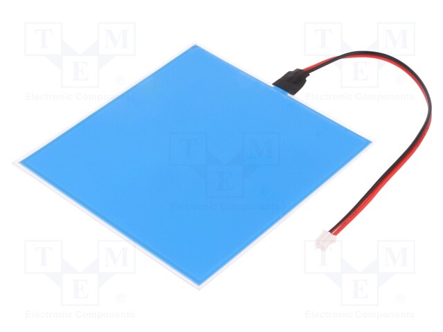 EL tape; L: 100mm; Colour: blue; 110V; -30÷70°C; 46cd/m2