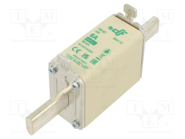 Fuse: fuse; aM; 6A; 690VAC; NH0