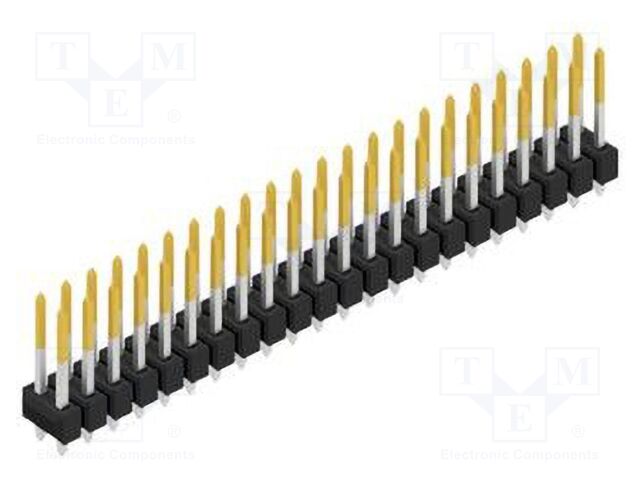 Connector: pin strips; pin header; male; PIN: 44; 2.54mm; THT; 2x22