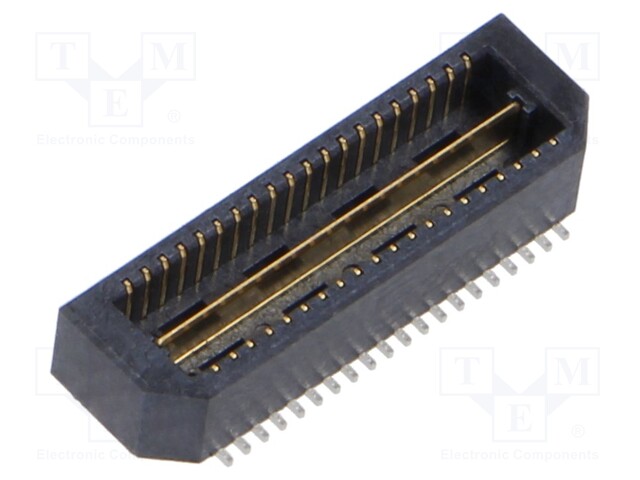 Connector: PCB to PCB; male; PIN: 40; 0.8mm; QTE; gold flash; SMT