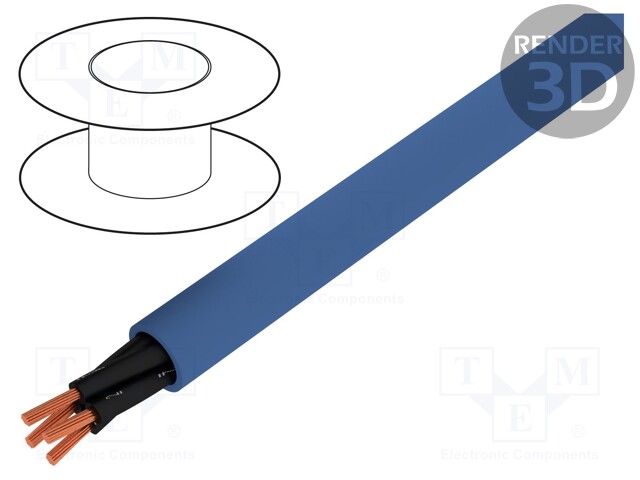 Wire; ÖLFLEX® EB; 3x1mm2; unshielded; 300/500V; PVC; Cu; stranded