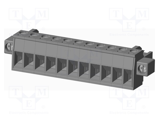 Connector: pluggable terminal block; plug; female; straight; grey