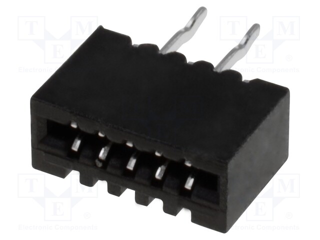 Connector: FFC (FPC); straight; PIN: 5; NON-ZIF; THT; tinned; 1mm