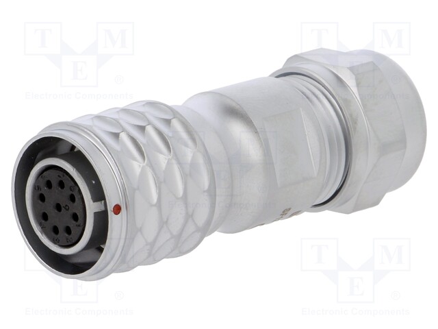 Plug; female; SF12; PIN: 9; IP67; 5÷8mm; 3A; soldering; for cable