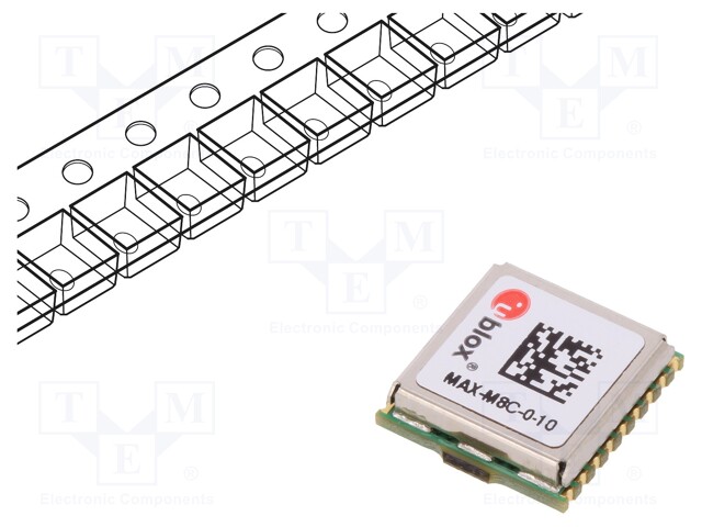 Module: GPS GLONASS/BEIDOU; ±2.5m; NMEA,UBX; -167dBm; 2.7÷3.6VDC