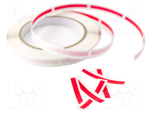 Splice tape; ESD; 16mm; 500pcs; Features: self-adhesive; red