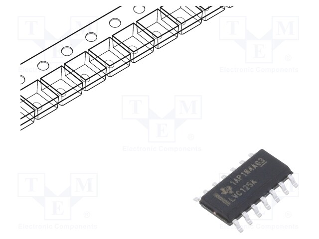 Buffer / Line Driver, 74LVC125, 1.65 V to 3.6 V, SOIC-14