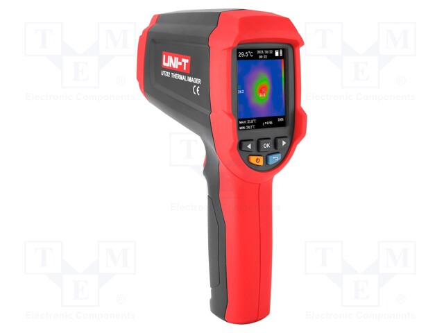 Infrared camera; LCD TFT 2,8"; 32x32; 9Hz; -20÷1000°C; 30°x30°