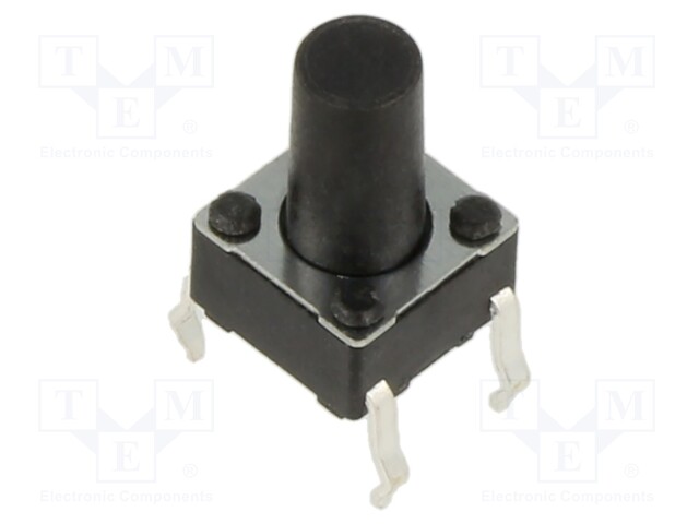 Microswitch TACT; SPST-NO; Pos: 2; 0.05A/12VDC; THT; none; 1.3N