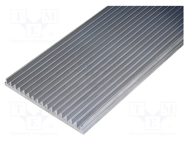 Heatsink: extruded; grilled; L: 1000mm; W: 150mm; H: 15mm; aluminium