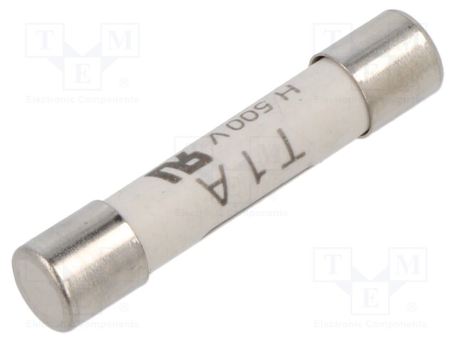 Fuse: fuse; time-lag; 1A; 500VAC; ceramic,cylindrical; 6,3x32mm