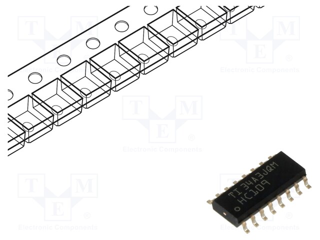 IC: digital; JK flip-flop; Ch: 2; SMD; SO16; HC